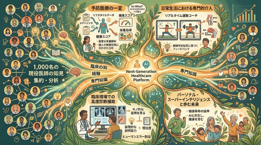 医師1,000人の知見が融合した次世代ヘルスケア