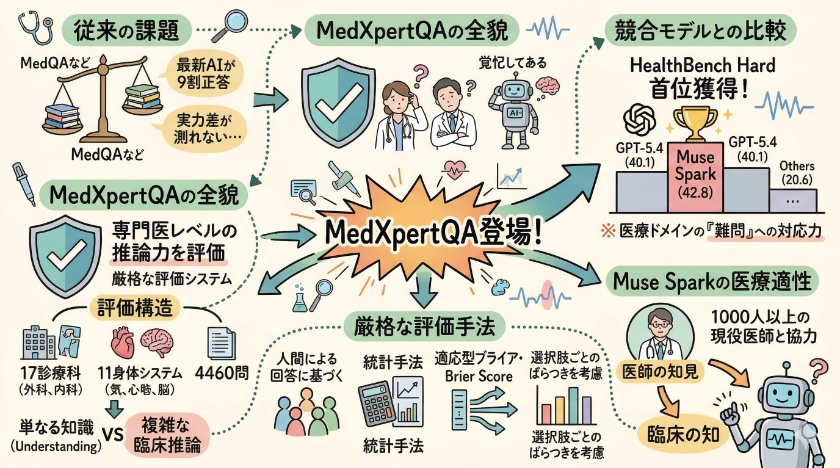 医療AIの真価を問うベンチマーク MedXpertQA の衝撃