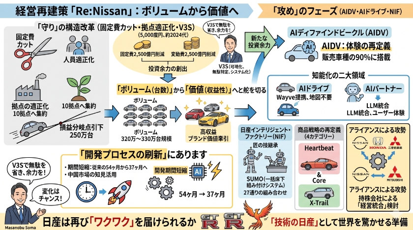 経営再建策「Re:Nissan」:ボリュームから価値へのパラダイムシフト