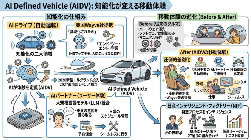 AIディファインドビークル(AIDV):知能化が変える移動体験
