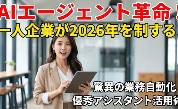 AIエージェント活用：一人企業とAIチームで始める新時代