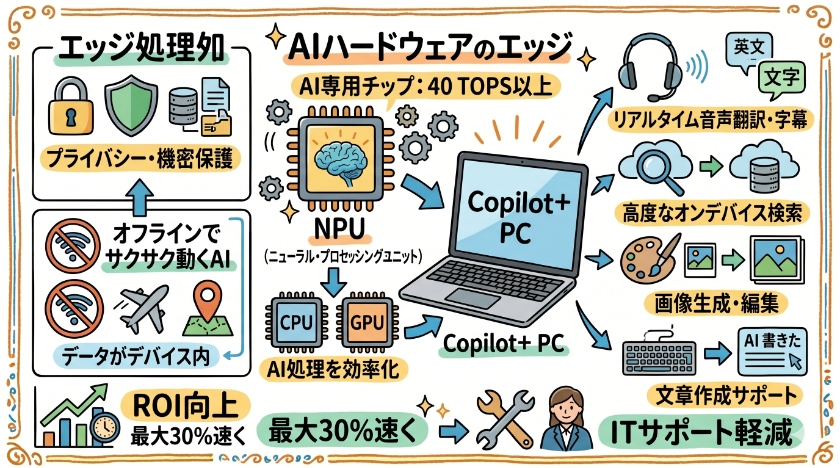 エッジで活躍する「Copilot+ PC」とAIハードウェア