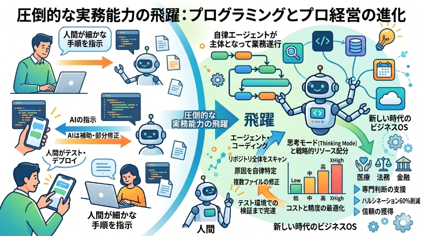 圧倒的な実務能力：プログラミングと専門業務の進化