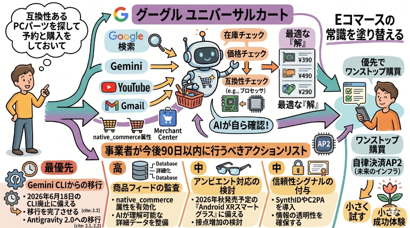 次世代の購買体験：Universal CartとAIコマースへの備え