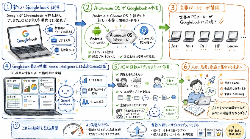 次世代PC規格「Googlebook」と「Aluminium OS」の誕生