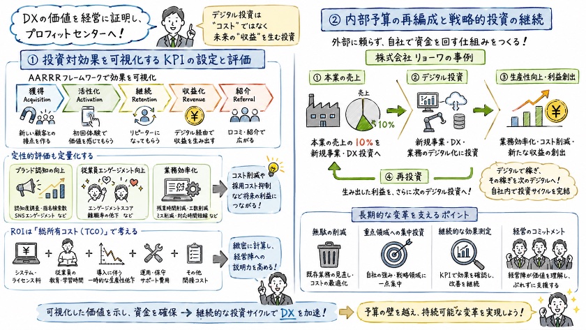 デジタル変革の価値を証明する：ROI測定と資金確保のフレームワーク