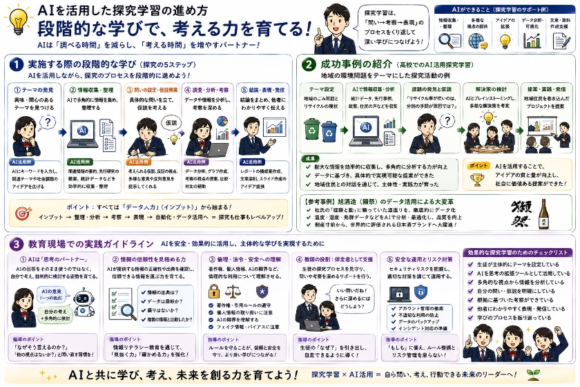実施する際の段階的な学び