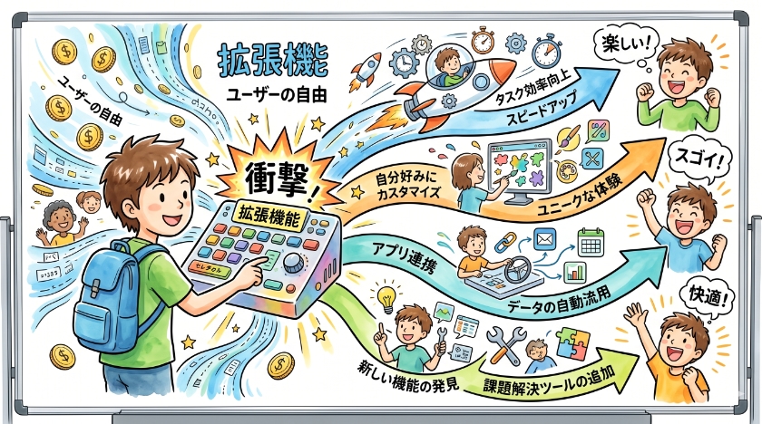 ユーザーに選択肢を与えるExtensions機能の衝撃