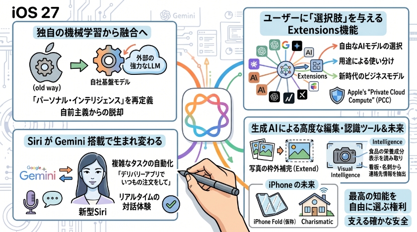 iOS 27で進化するApple Intelligenceの全貌
