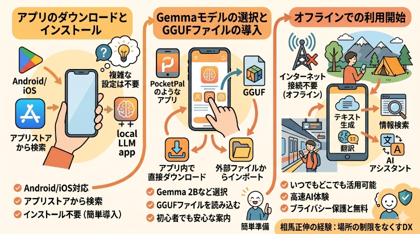 スマートフォンでの実行方法
