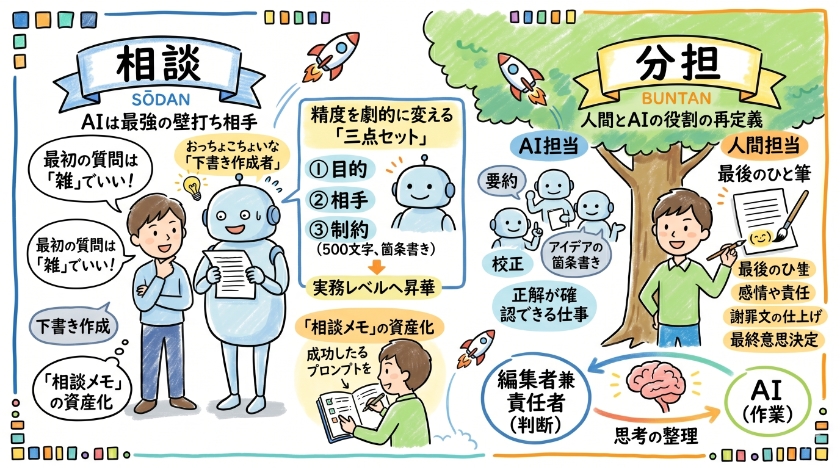 AIを最強の相棒にする「相談」と「分担」のコツ