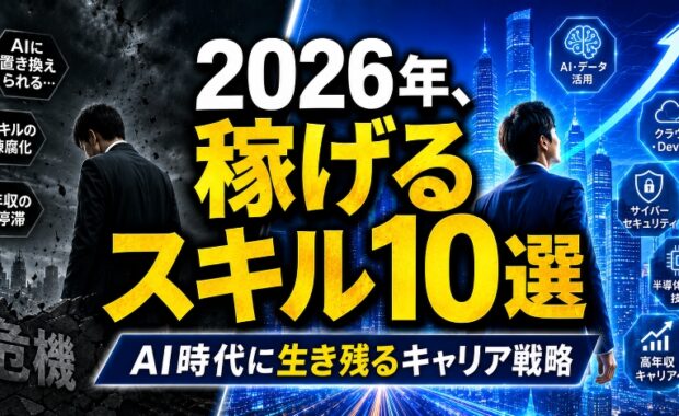 2026年の日本で需要が高まるスキル10選：AI時代を生き抜くキャリア戦略
