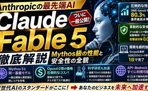 Anthropicの最先端AI「Claude Fable 5」徹底解説：Mythos級の性能と安全性の全貌
