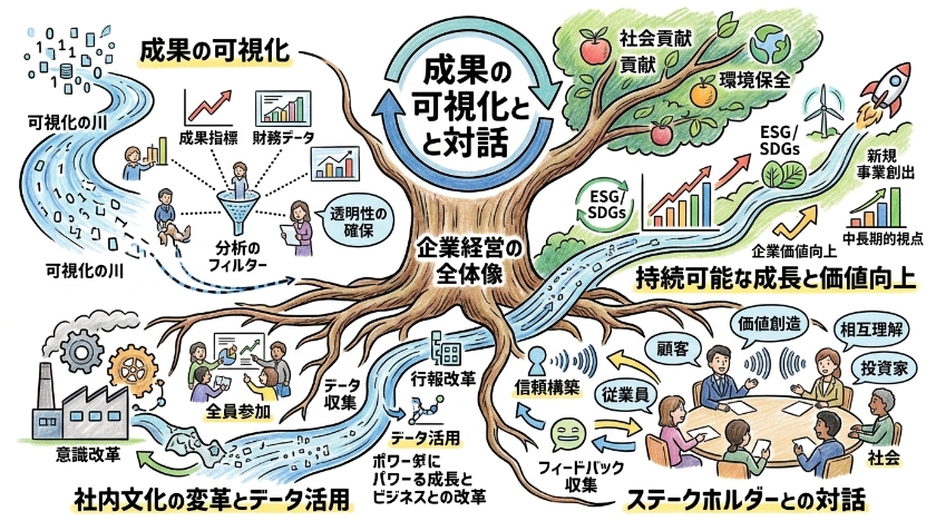 成果の可視化とステークホルダーとの対話