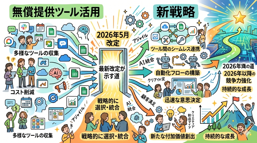 無償提供ツール活用の新戦略。2026年5月の最新改定が示す道