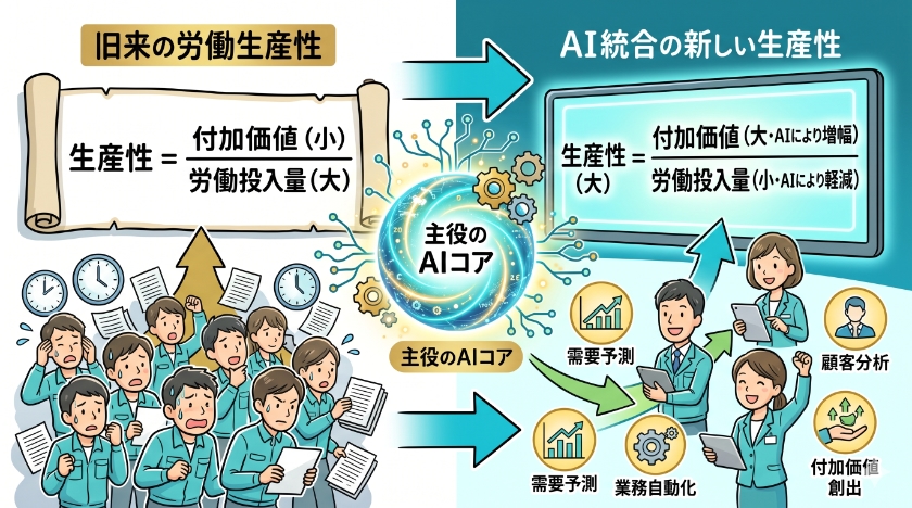 AIが生産性向上の主役へ。労働生産性の方程式が変わる