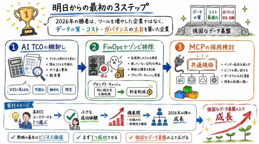 明日から取るべき最初のステップ