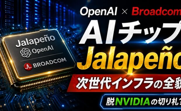 OpenAIとBroadcomが放つAIチップ「Jalapeño」：次世代インフラの全貌