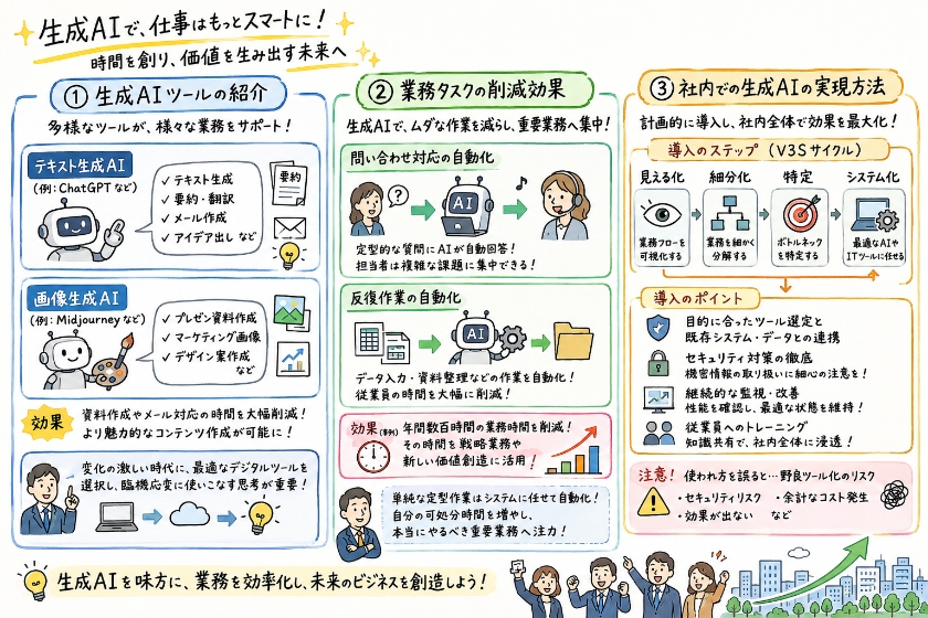 生成AIを活用した業務の効率化