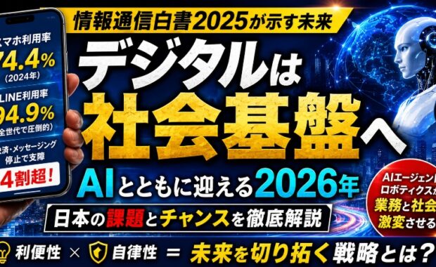 情報通信白書2025から読み解く2026年のあり方：デジタルが「社会基盤」となる未来への展望