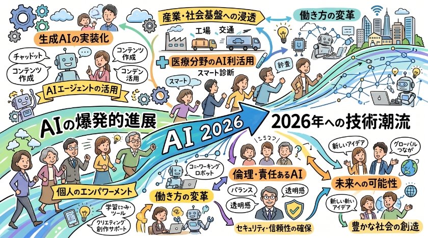 AIの爆発的進展と2026年への技術潮流