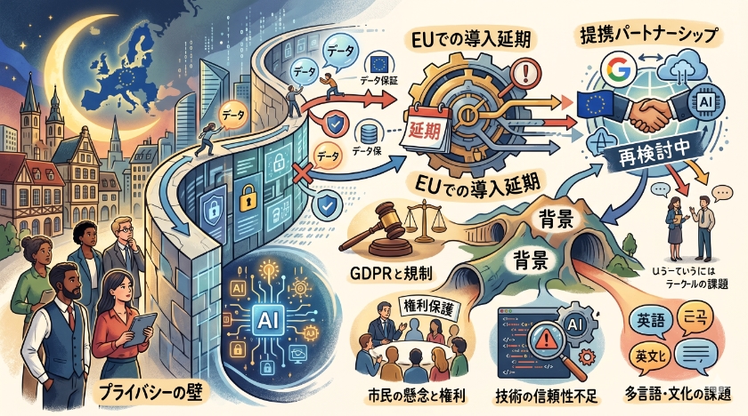 プライバシーの壁と欧州（EU）での導入延期の背景