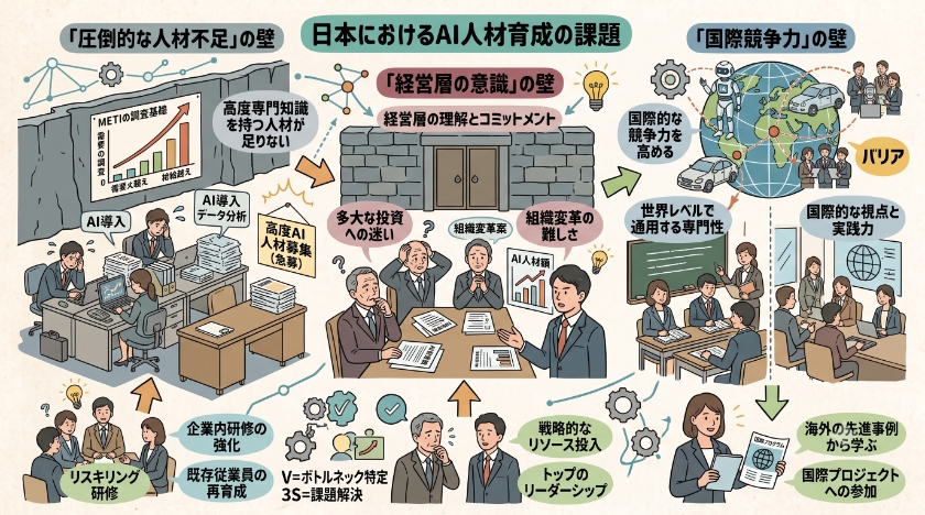 日本におけるAI人材育成の課題