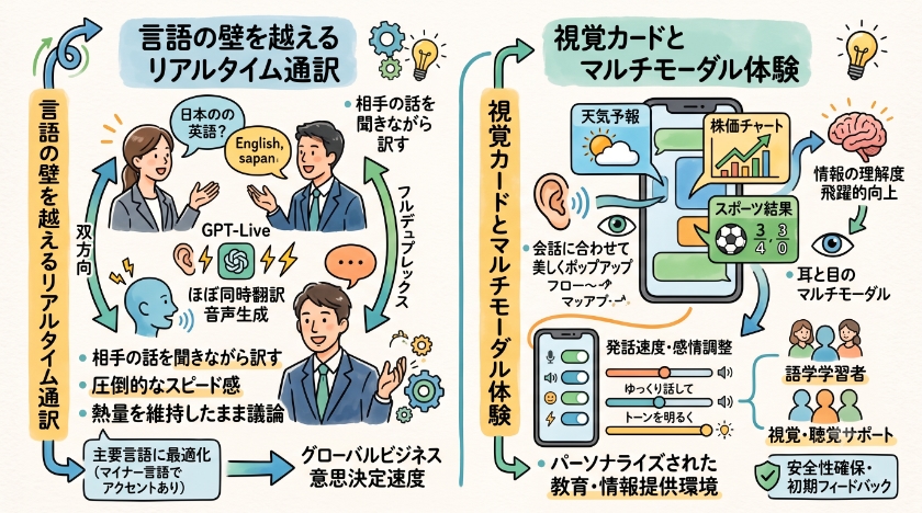 暮らしとビジネスを彩る新機能:翻訳から視覚情報まで