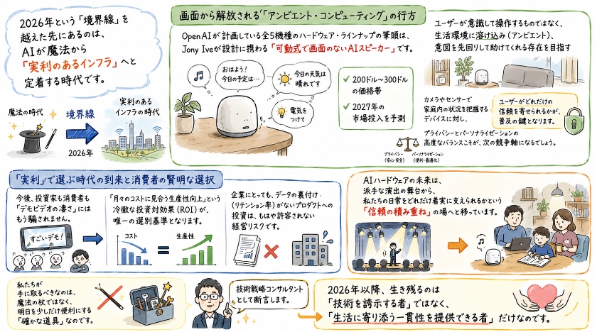 2026年以降の展望：成熟するAI市場と私たちの向き合い方