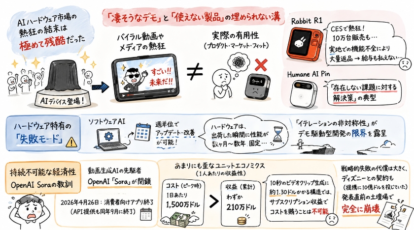 鳴り物入りで登場したAIデバイスが直面した「残酷な結末」