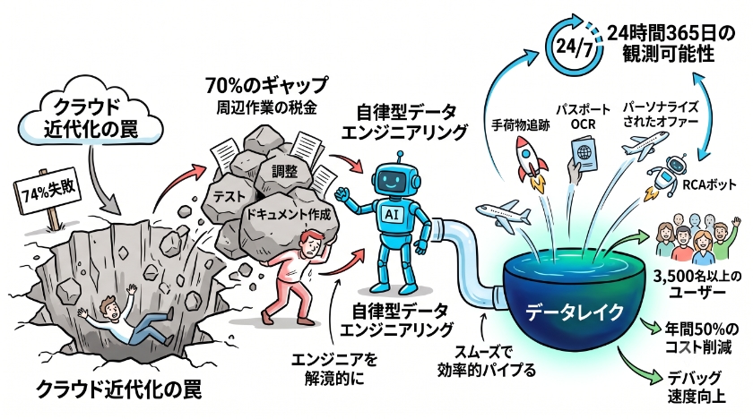 クラウド近代化の罠：データエンジニアリングのボトルネックを解消する