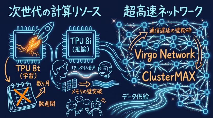 エージェンティックAIを支える技術の柱：GPU・TPUと超高速ネットワーク