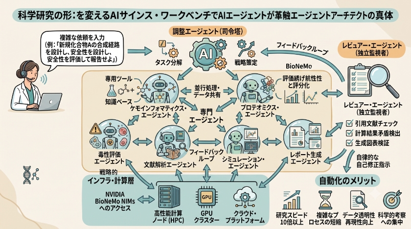 複数のAIエージェントが連携する革新的なエージェント・アーキテクチャ