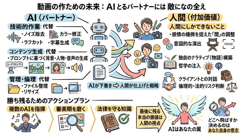 動画クリエイターの未来：AIを「敵」ではなく「パートナー」にする