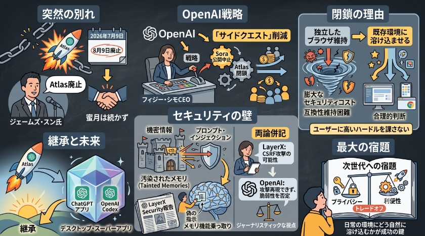 突然の別れと、Atlasが残した光と影