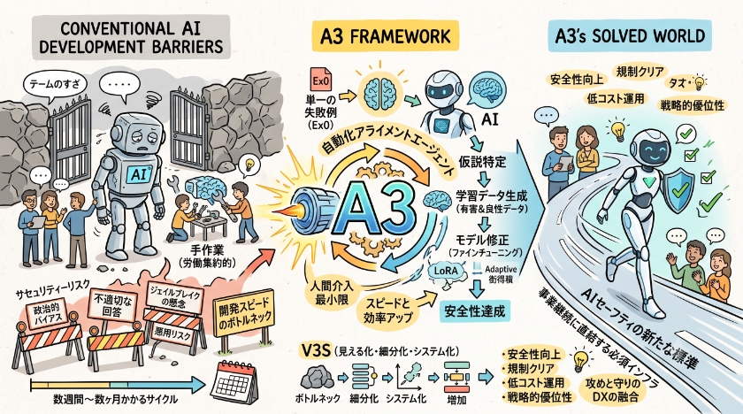 AIセーフティの新たな標準:A3が解決する開発の壁