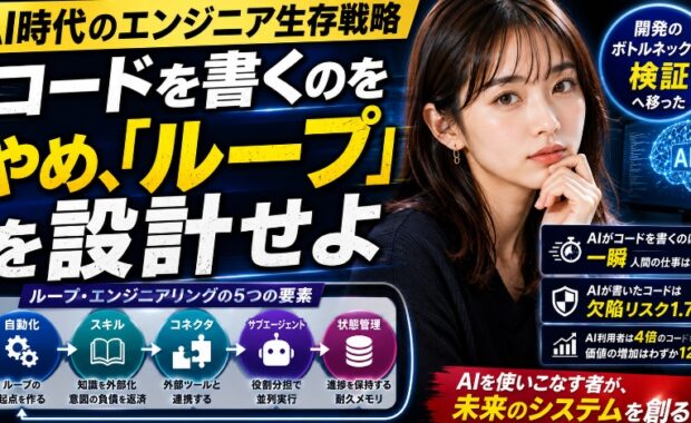 AI時代のエンジニア生存戦略:コードを書くのをやめ、「ループ」を設計せよ