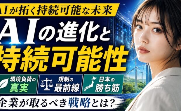 AIが拓く持続可能な未来：環境負荷・規制・日本独自の戦略を読み解く