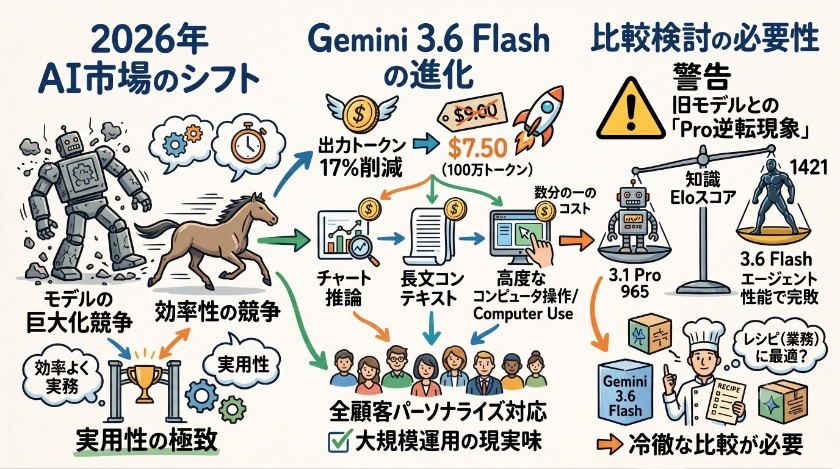 Gemini 3.6 Flashの実力と2026年のAIモデル展望