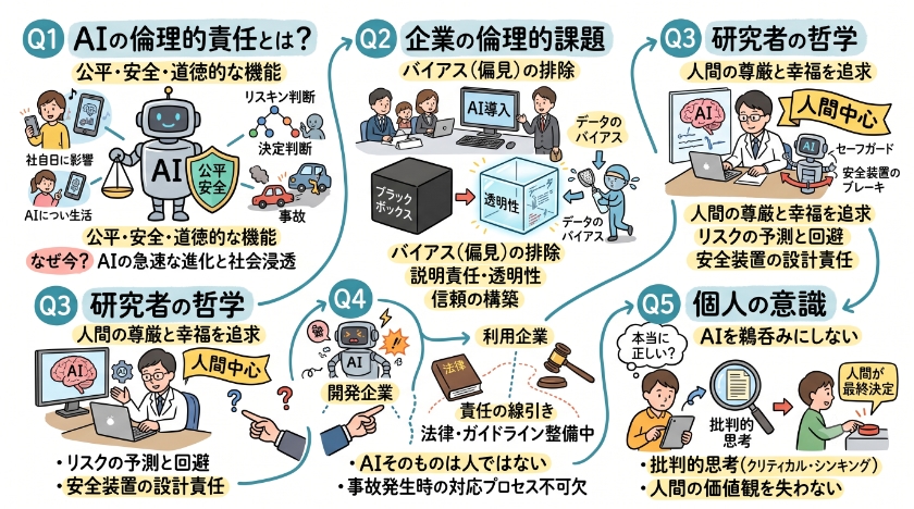 AI時代に求められる哲学と倫理的責任：企業と研究者が考える課題に関しての「よくある質問」