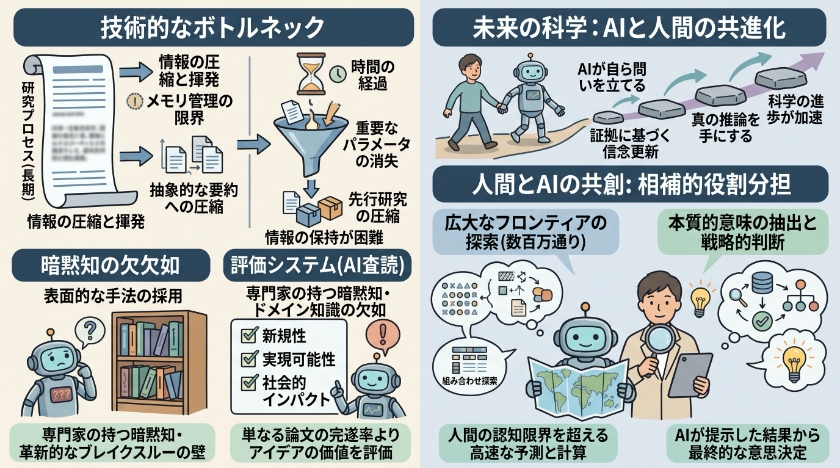 人間とAIが共創する未来の科学：課題と展望