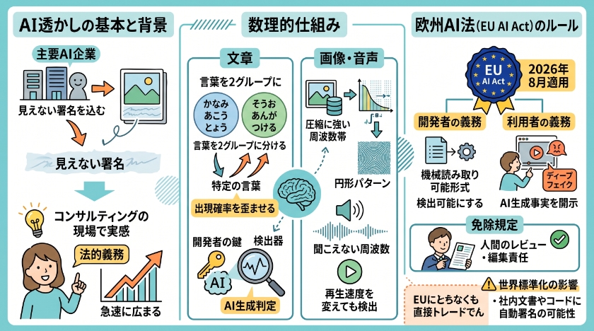 AI透かしの基本と急速に広まる背景