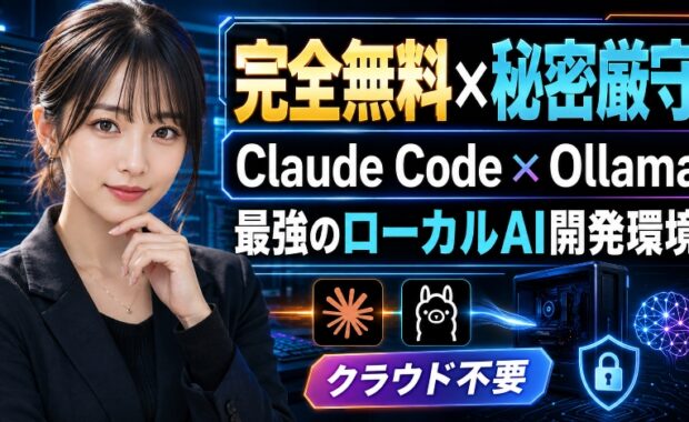 Claude CodeとOllamaで実現する「完全無料・プライベート」なAI開発環境構築ガイド