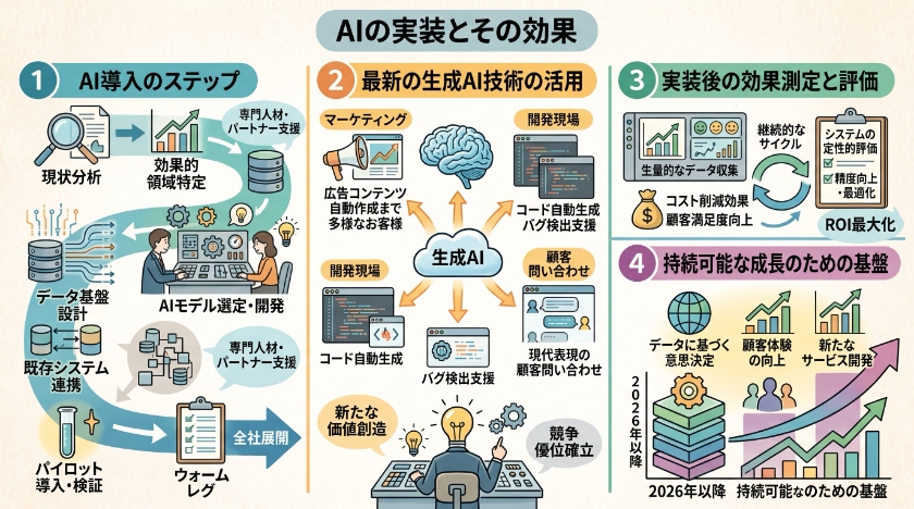 AIの実装とその効果