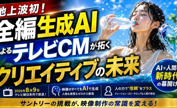 地上波初！全編生成AIによるテレビCMが拓くクリエイティブの未来