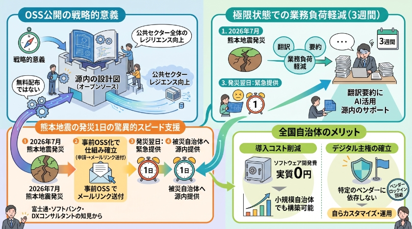 OSS公開がもたらした災害対応の革新と自治体支援