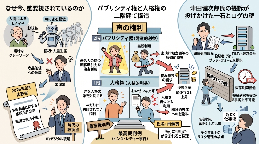 AI時代のビジネスを勝ち抜く声の権利保護と活用戦略