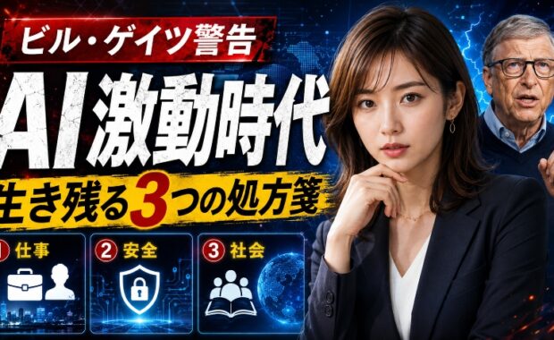 ビル・ゲイツが警告する「AI激動時代」のサバイバルガイド：私たちの仕事と社会を守る3つの処方箋