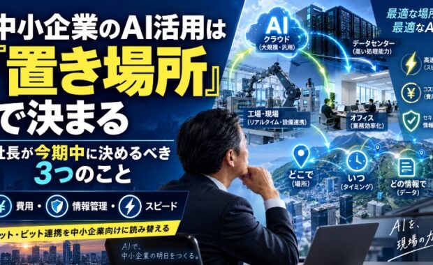 中小企業のAI活用は「置き場所」で決まる｜社長が今期中に決めるべき3つのこと