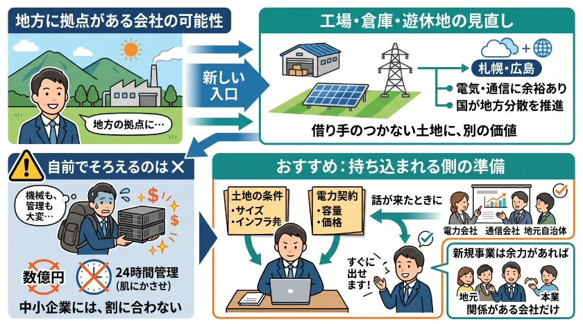 地方に拠点がある会社には、もう一つの入口があります